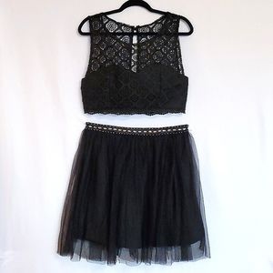 Josh & Jazz lace 2 piece prom dress